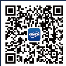 QR code — download the ORYXON BMS app on the Apple App Store