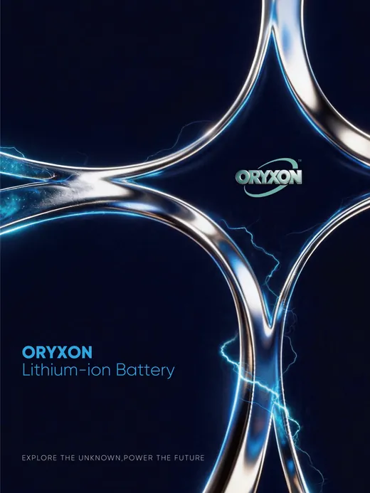 ORYXON Lithium-ion Battery catalogue cover